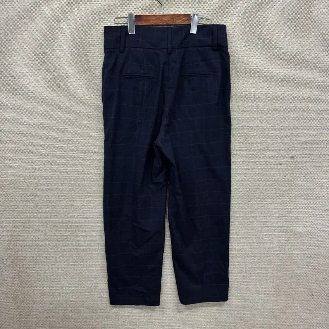 자라 ZARA 캐주얼 체크 바지 L A03034 상품이미지2