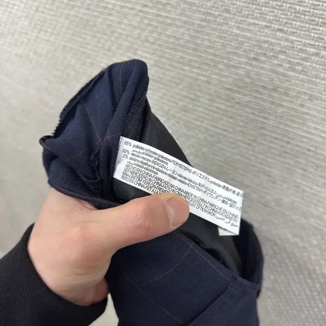 자라 ZARA 캐주얼 체크 바지 L A03034 상품이미지4