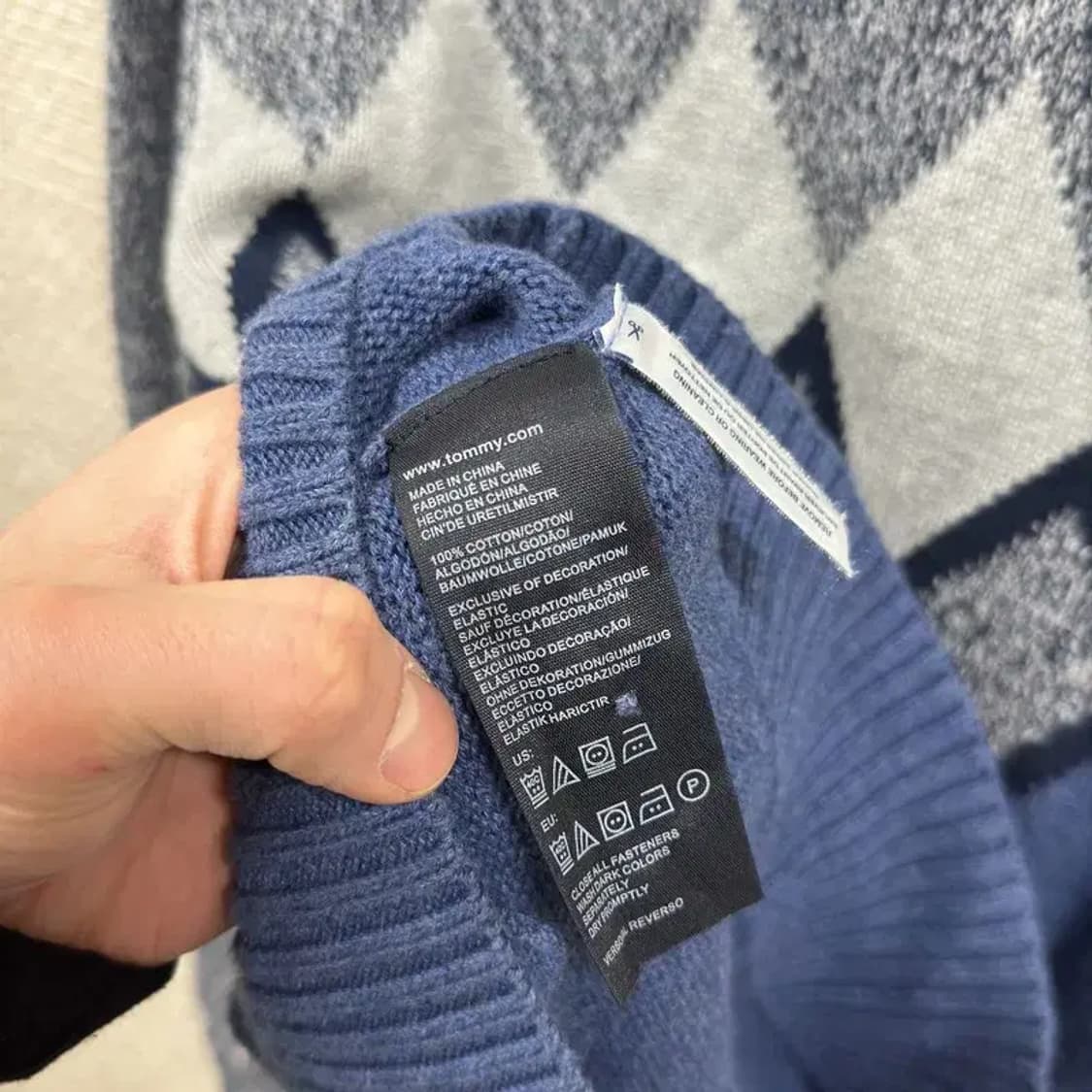 타미힐피거 캐주얼 숄카라 코튼 니트 가디건 S A03033 상품이미지4