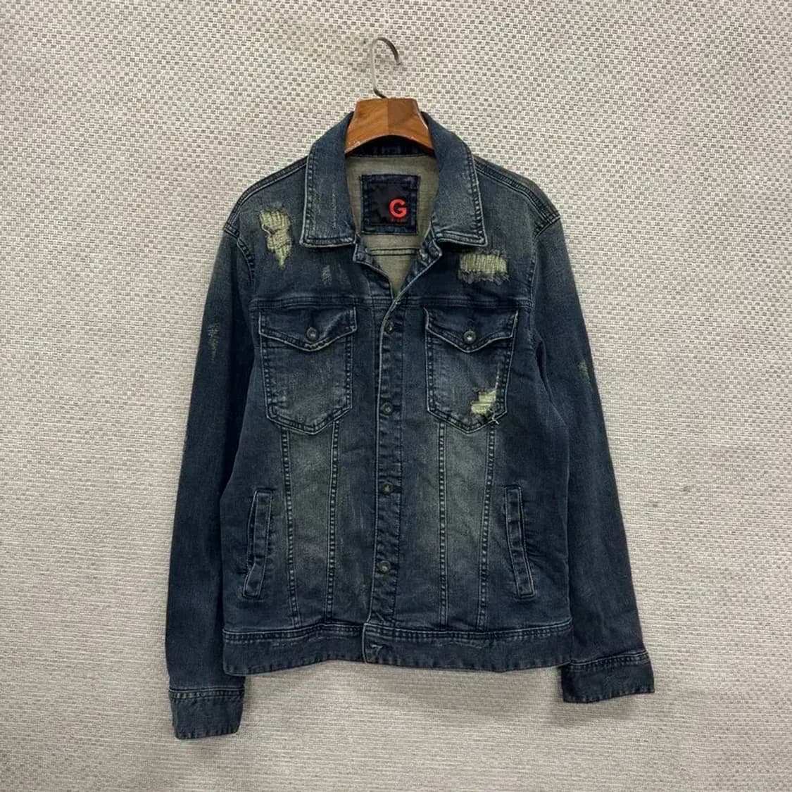 게스 디스트로이드 데님 청자켓 L A03023 상품이미지1
