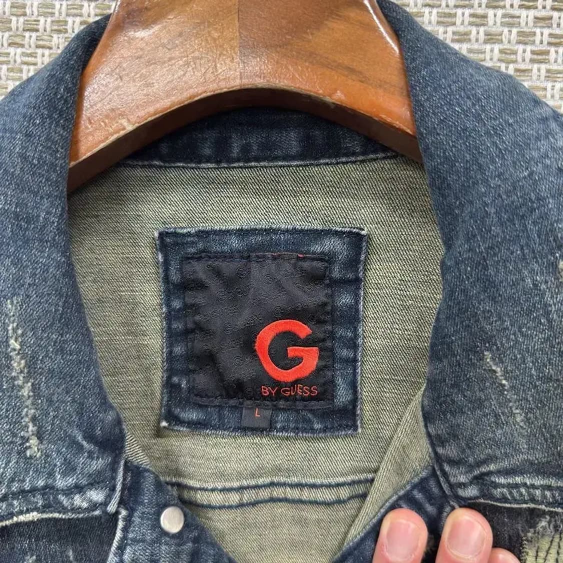 게스 디스트로이드 데님 청자켓 L A03023 상품이미지3