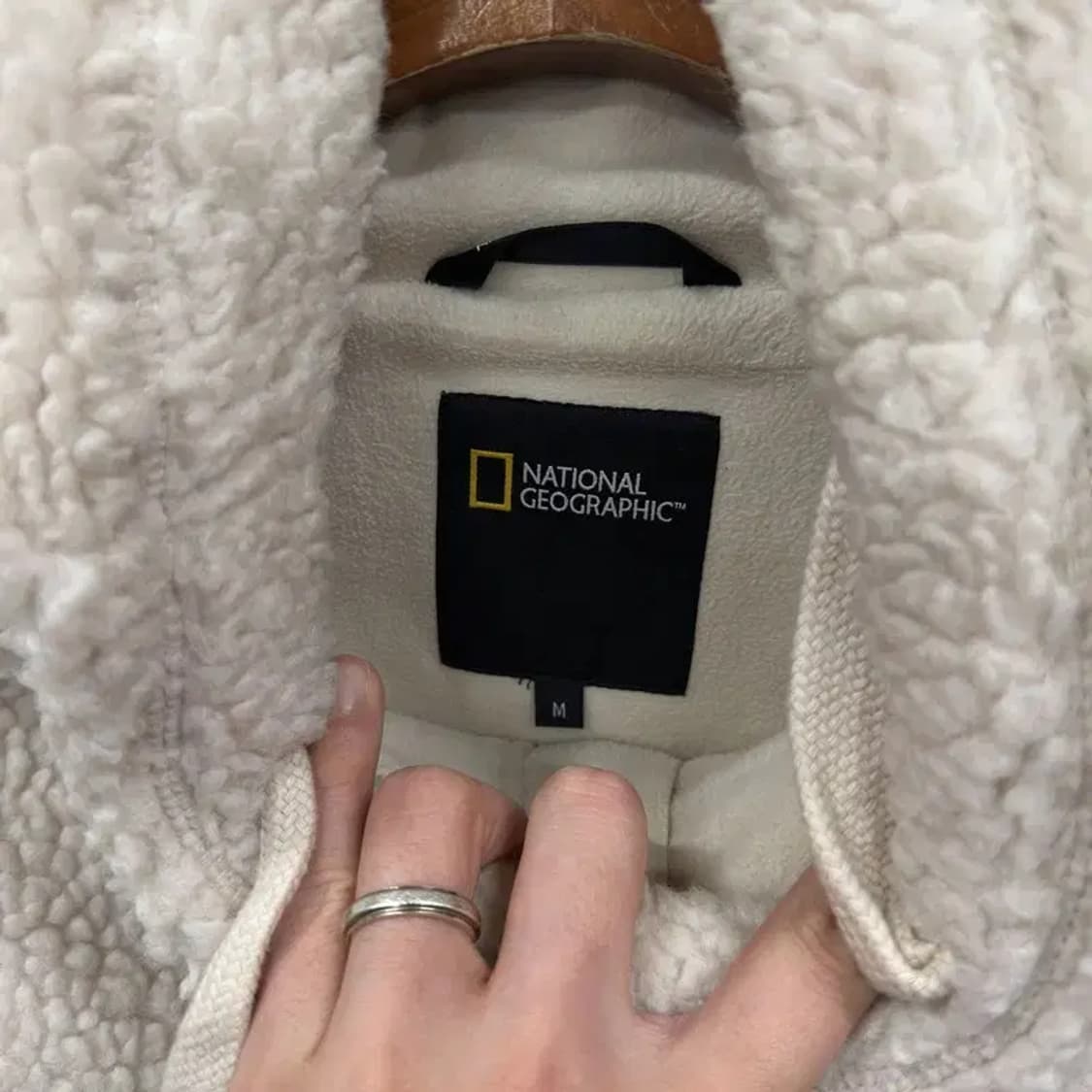 내셔널지오그래픽 와펜 양털 플리스 후리스 후드집업 M A03027 상품이미지3