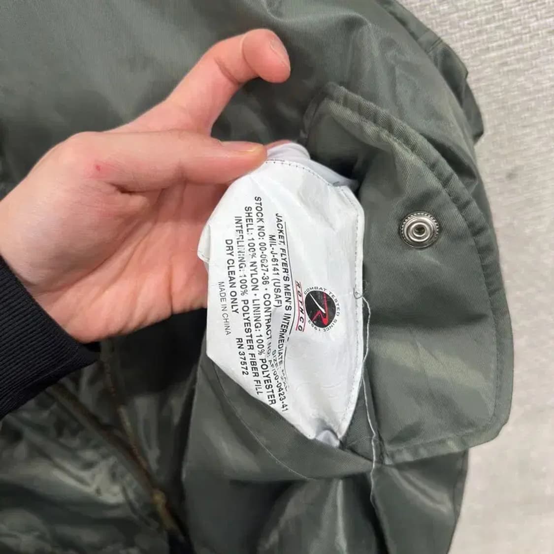 알파인더스트리스 MA-1 리버시블 항공점퍼 자켓 105 A03084 상품이미지5