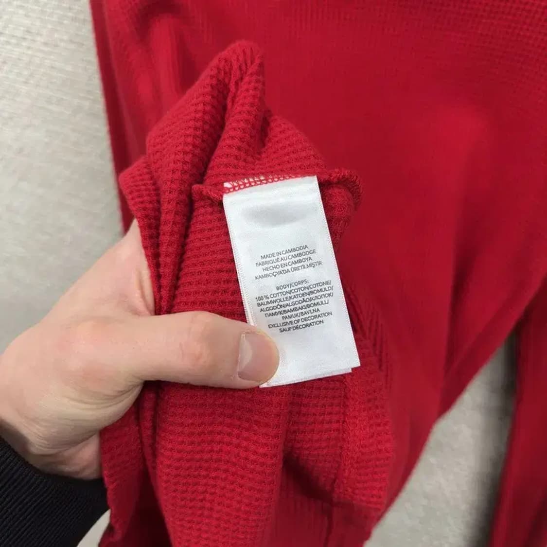 폴로 랄프로렌 캐주얼 자수로고 와플 롱슬리브 긴팔티 L A03095 상품이미지4