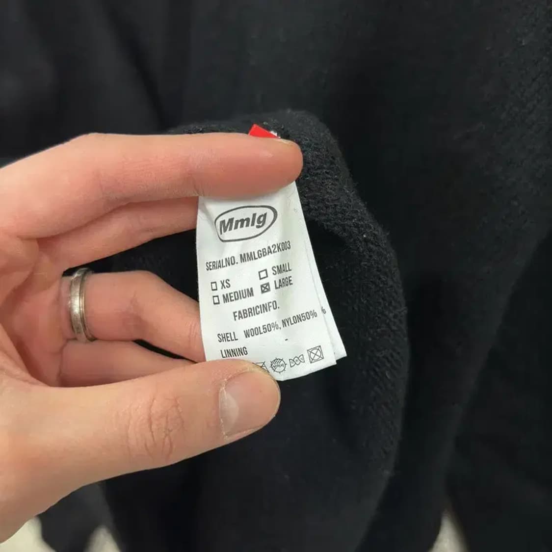 엠엠엘지 캐주얼 1987 울 니트 스웨터 L A03102 상품이미지4