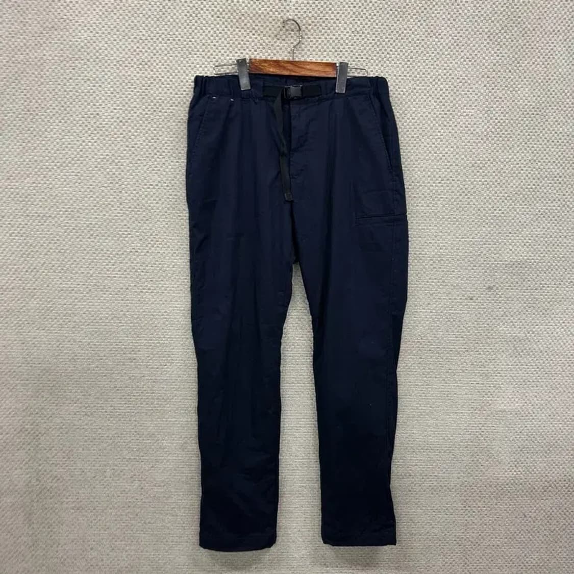 유니클로 캐주얼 벨티드 누빔 약기모 바지 M A03123 상품이미지1