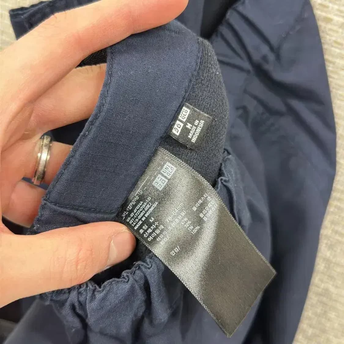 유니클로 캐주얼 벨티드 누빔 약기모 바지 M A03123 상품이미지3