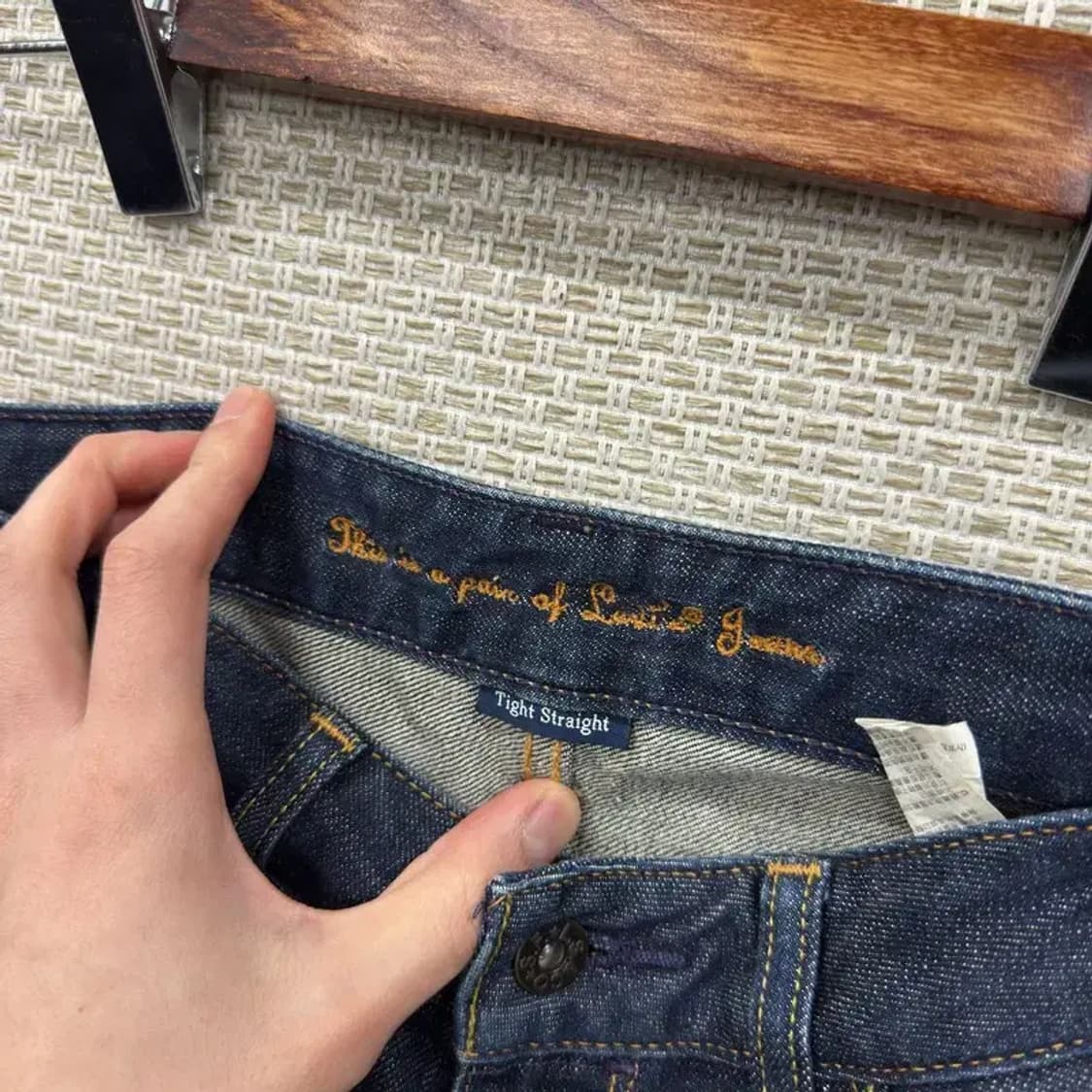 리바이스 타이트 스트레이트 데님 청바지 27인치 A03122 상품이미지4