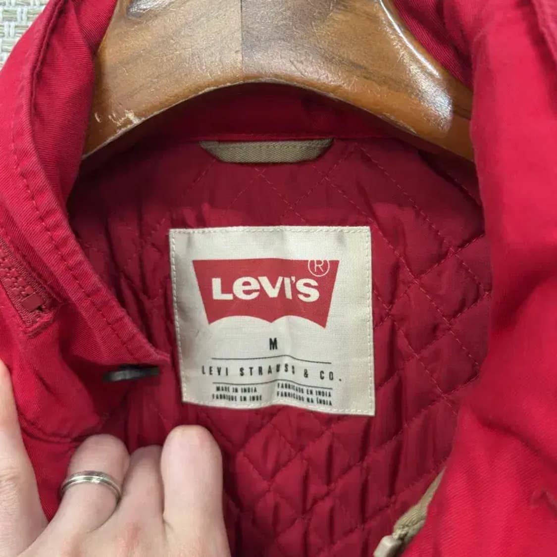 리바이스 캐주얼 배색 누빔 사파리 자켓 M A03097 상품이미지3