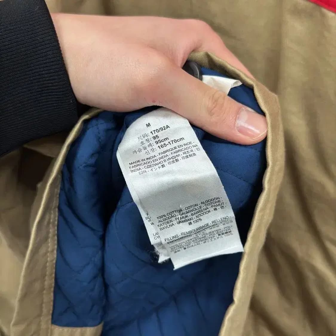 리바이스 캐주얼 배색 누빔 사파리 자켓 M A03097 상품이미지4