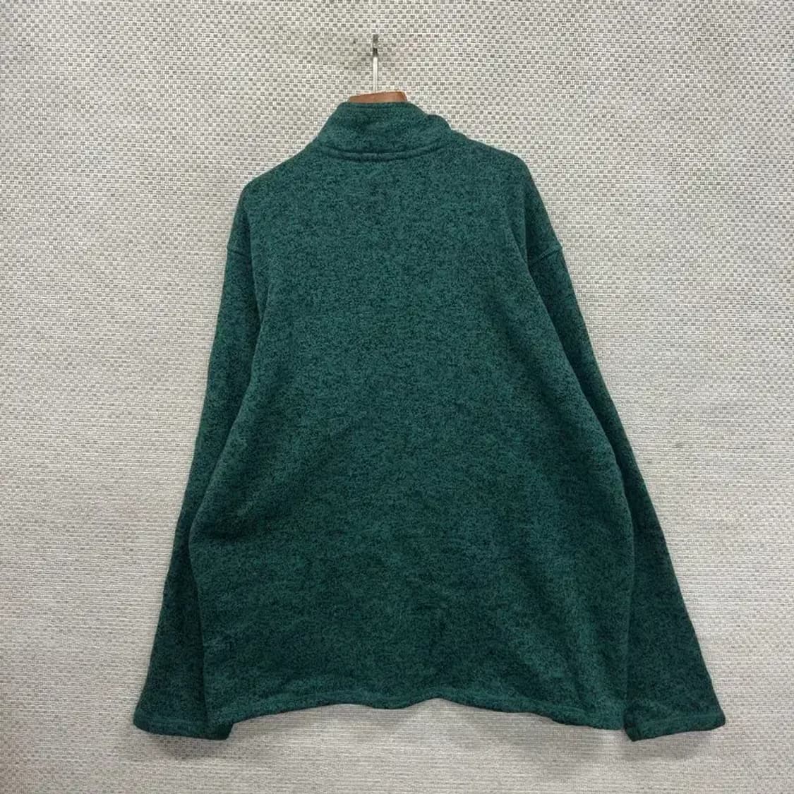 에디바우어 캐주얼 자수로고 플리스 반집업 맨투맨 XL A03169 상품이미지2