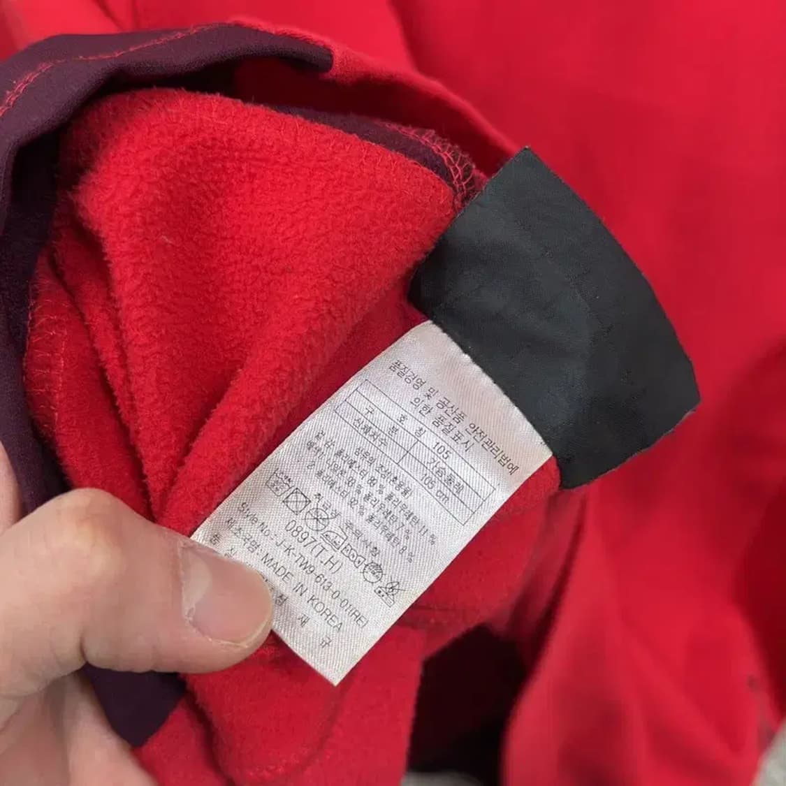 코오롱스포츠 아웃도어 자수로고 반집어 긴팔티 105 A03182 상품이미지4