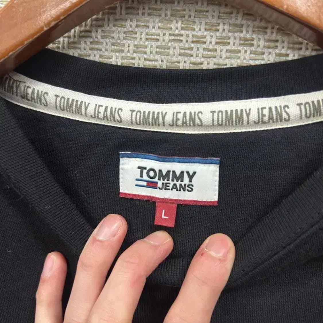 타미힐피거 캐주얼 빅프린팅로고 약기모 스웻셔츠 맨투맨 L A03170 상품이미지3