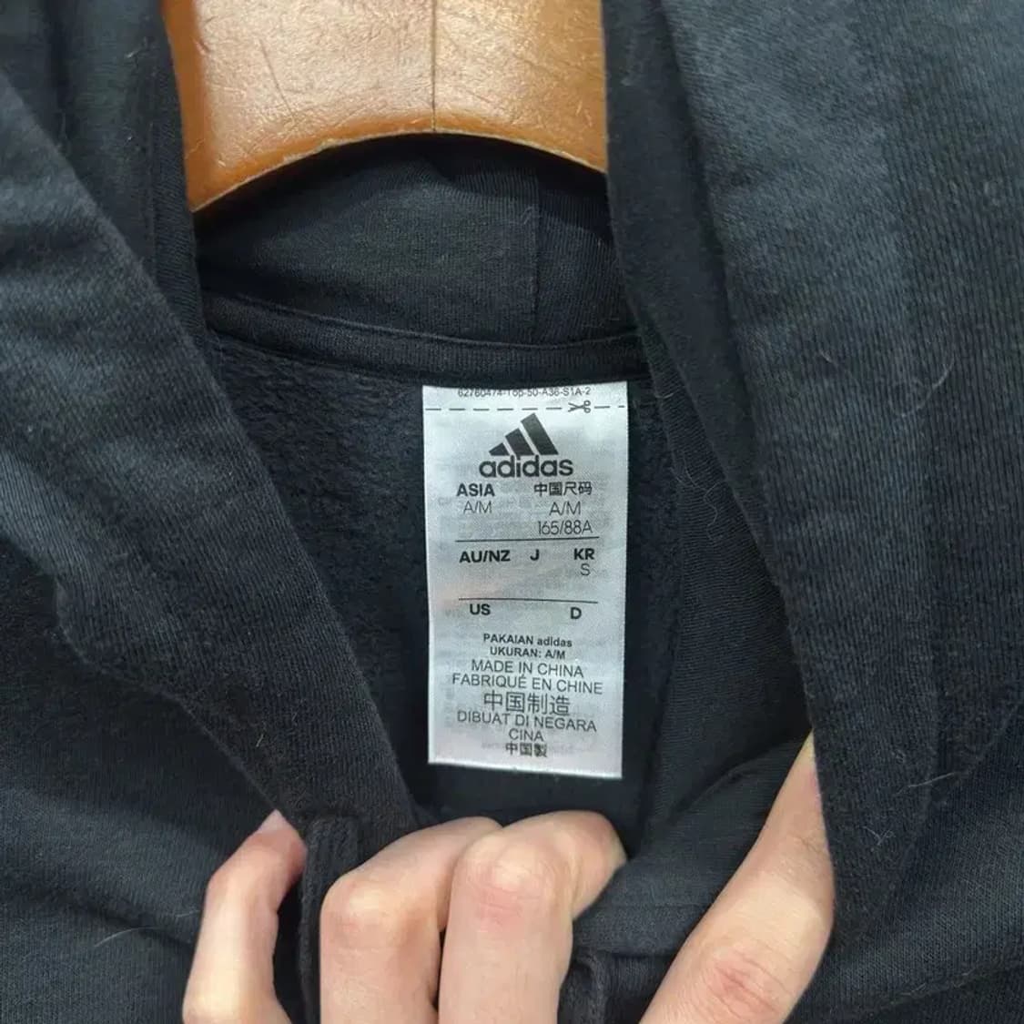 아디다스 캐주얼 빅프린팅로고 약기모 후드티 S A03175 상품이미지3