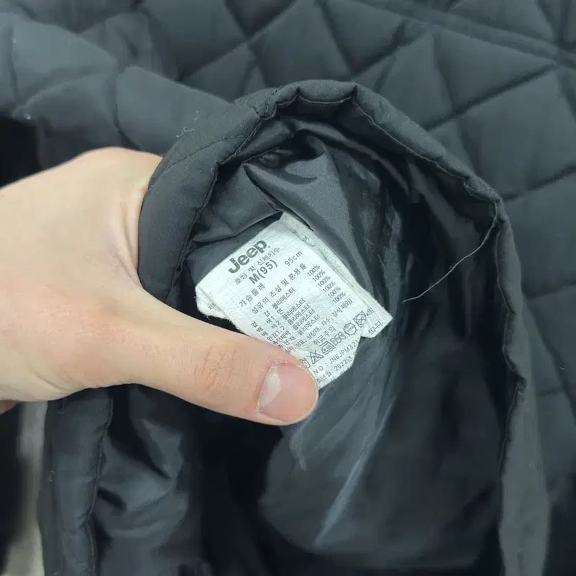 지프 JEEP 캐주얼 자수로고 퀄팅 패딩 자켓 M A03188 상품이미지4