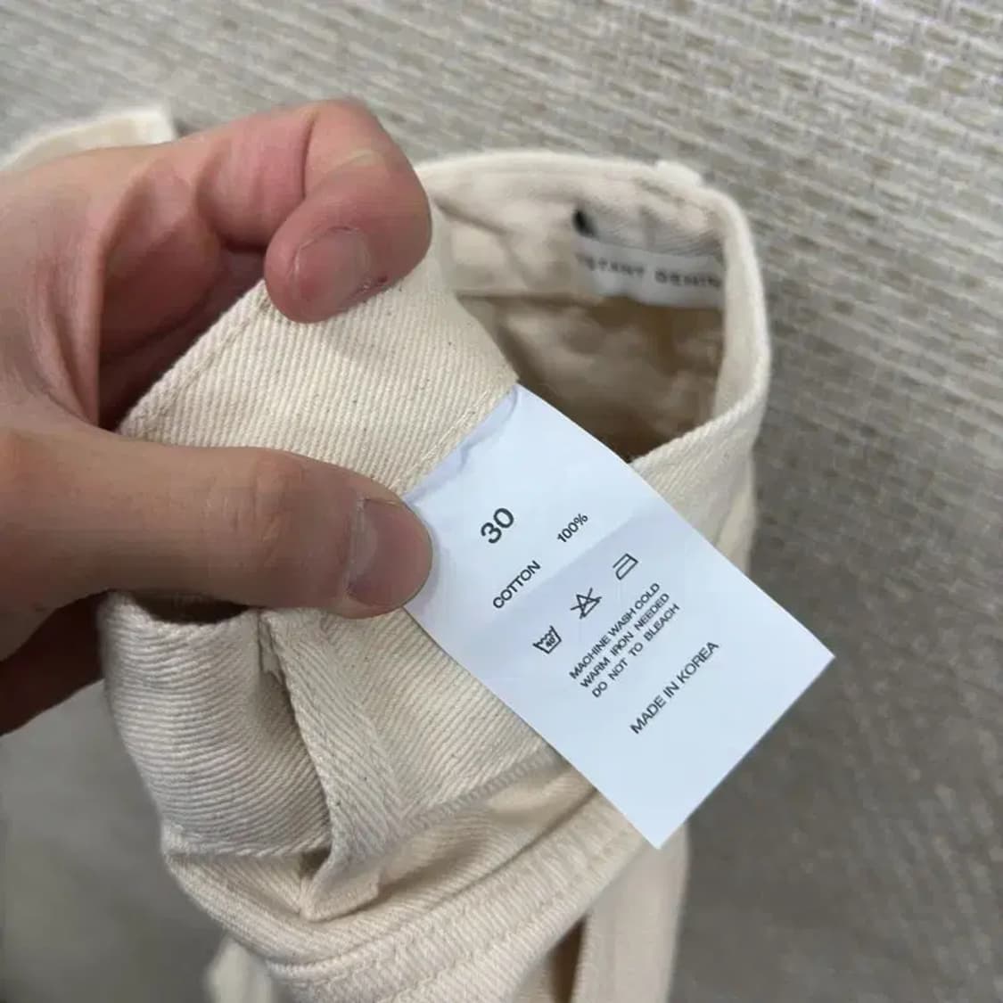 인스턴트데님 캐주얼 크림진 데님 청바지 30인치 A03199 상품이미지5