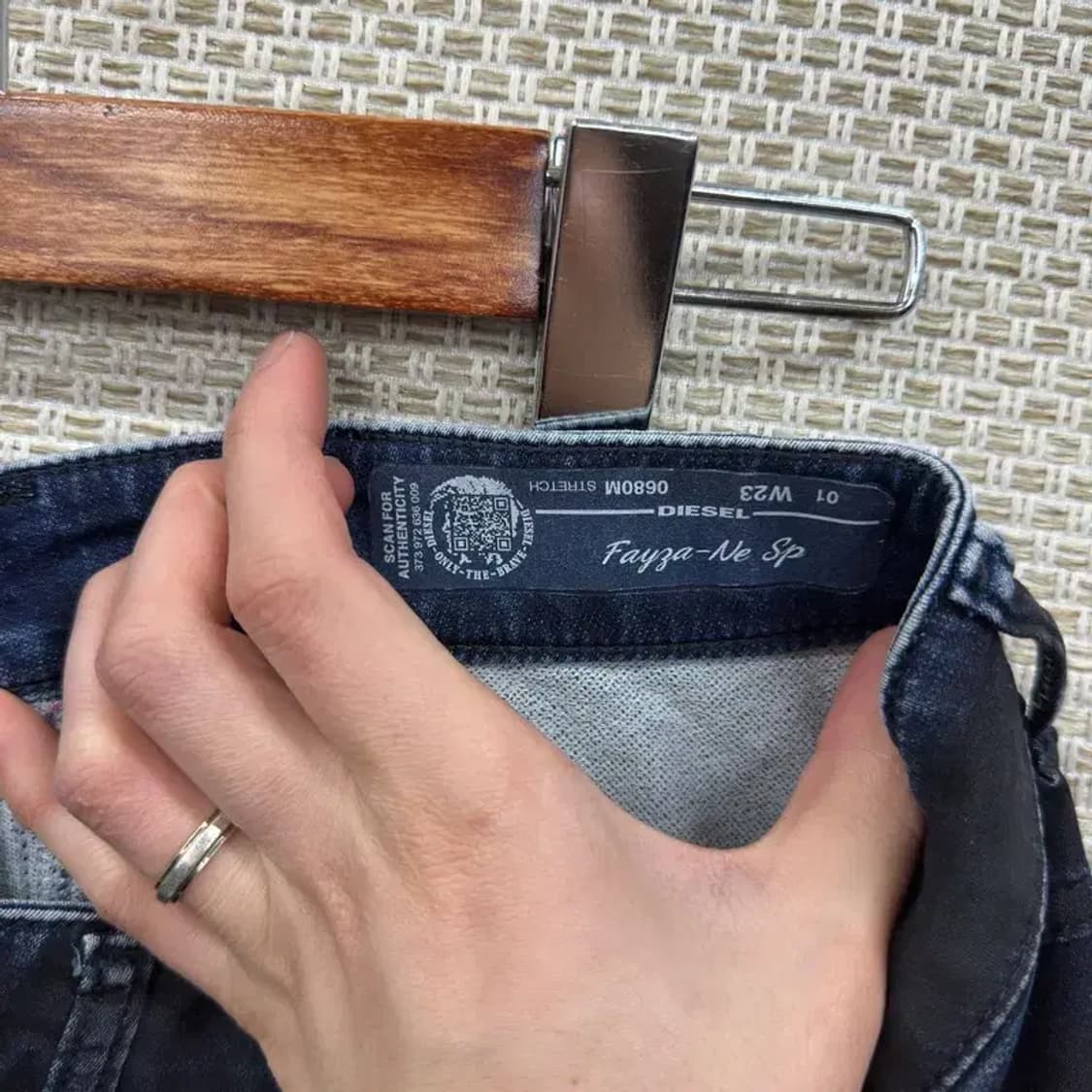 디젤 올드스쿨 데님 청바지 23인치 A03280 상품이미지5