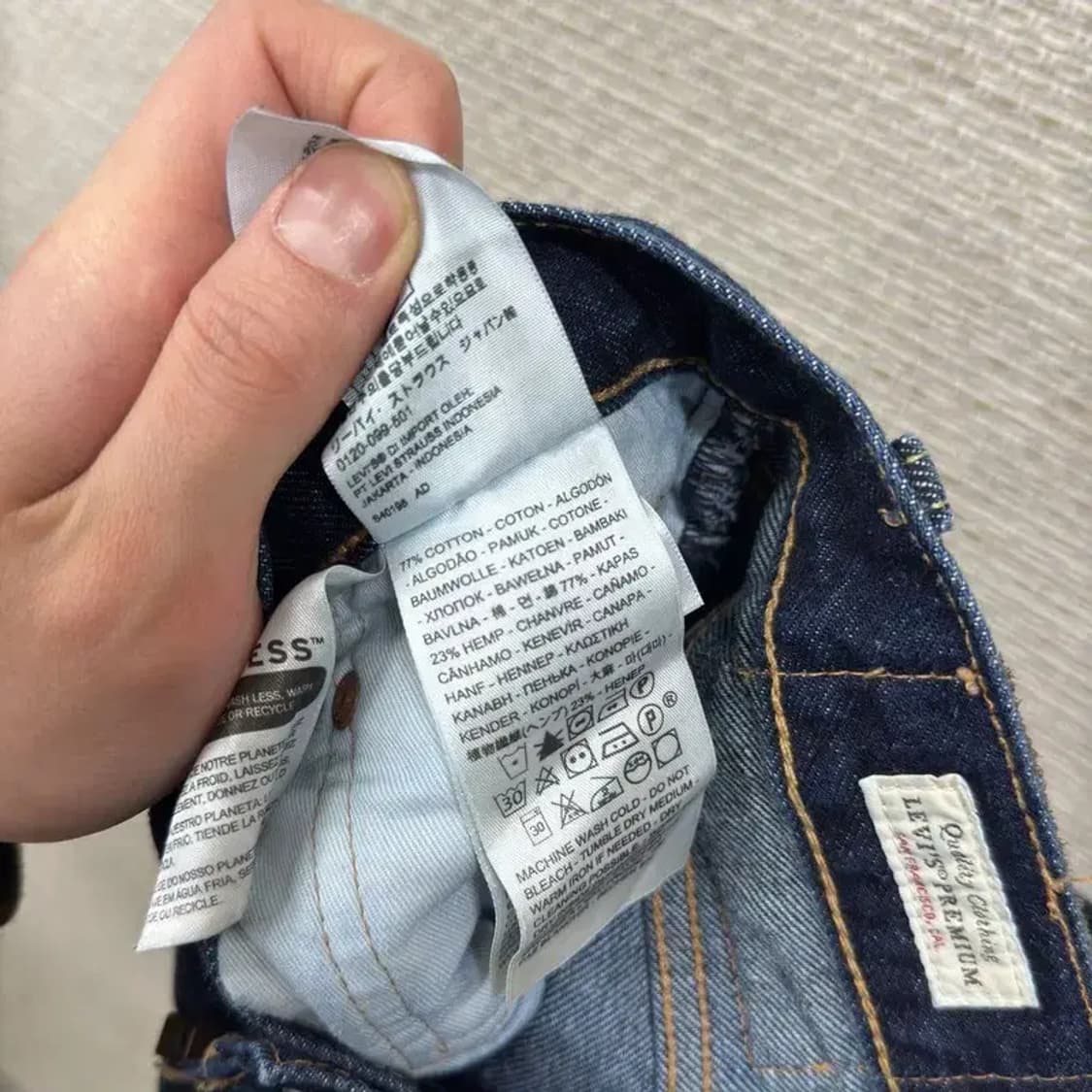 리바이스 빅E 프리미엄 데님 청바지 32인치 A03281 상품이미지5