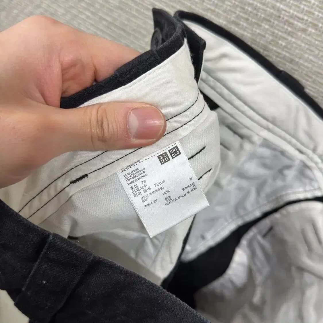 유니클로 U 르메르 코튼팬츠 면바지 76 A03283 상품이미지4
