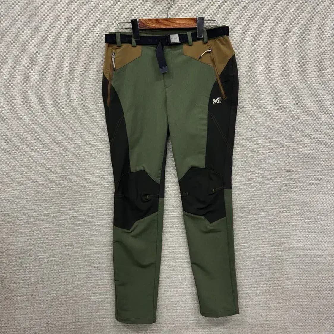 밀레 아웃도어 벨티드 자수로고 등산 바지 70 A03278 상품이미지1