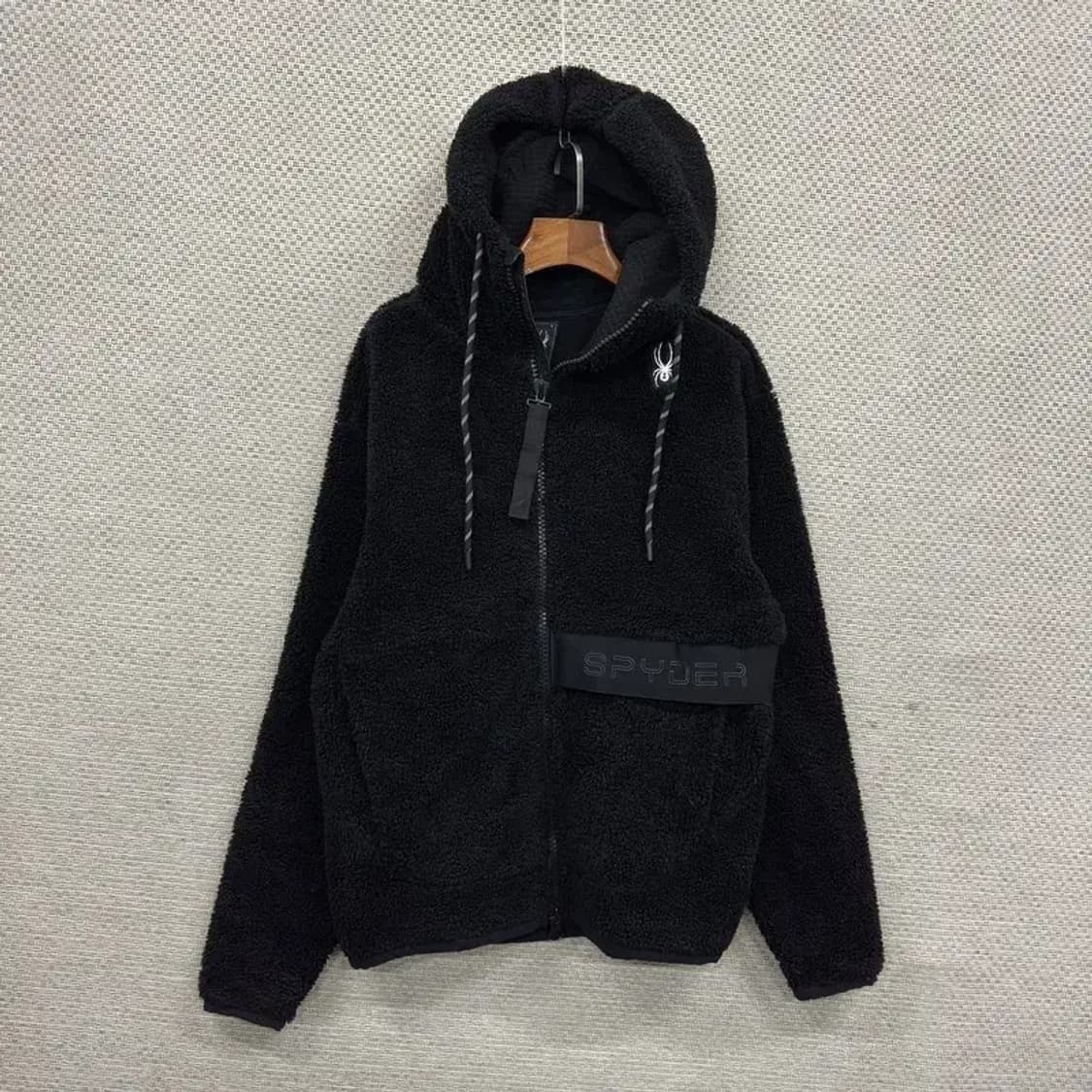 스파이더 캐주얼 프린팅로고 양털 플리스 후리스 후드집업 S A03259 상품이미지1