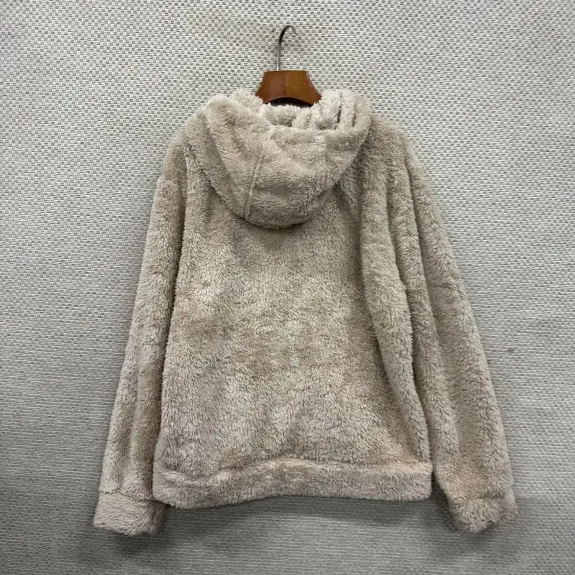 게스 캐주얼 프린팅로고 양털 플리스 후리스 후드집업 L A03264 상품이미지2