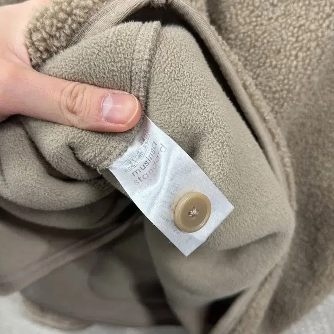 무신사스탠다드 캐주얼 양털 플리스 후리스 M A03330 상품이미지4