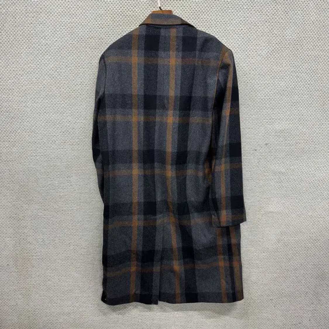 자라 ZARA 캐주얼 체크 울 롱 코트 L A03334 상품이미지2