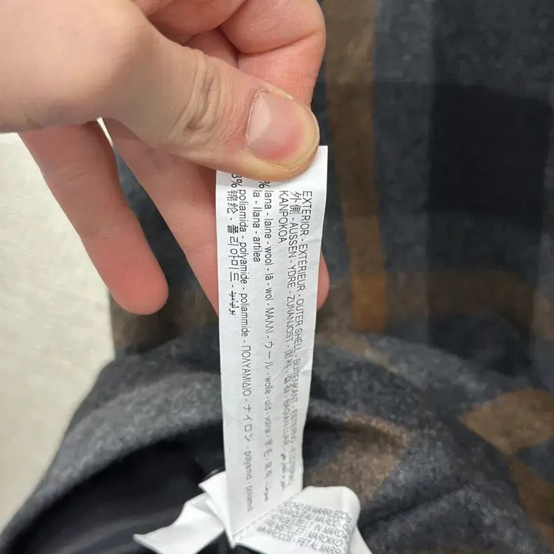 자라 ZARA 캐주얼 체크 울 롱 코트 L A03334 상품이미지4