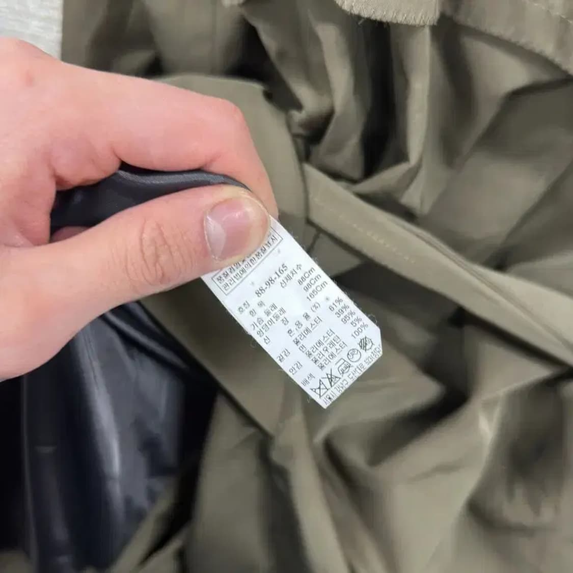 타임 한섬 캐주얼 트렌치 코트 88 A03335 상품이미지4