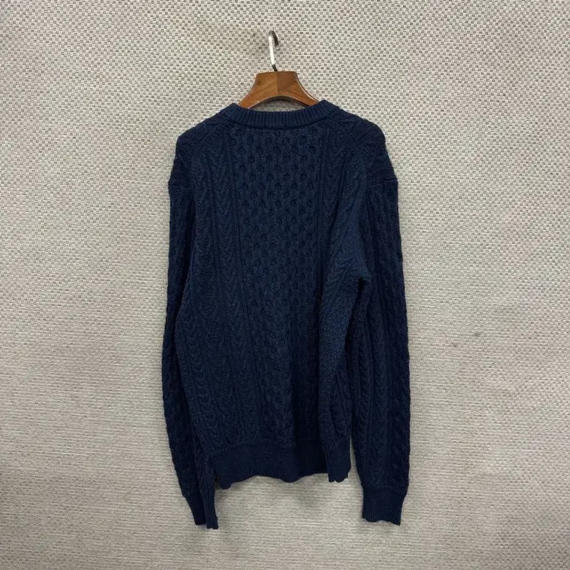 유니클로 캐주얼 울 꽈배기 니트 스웨터 L A03350 상품이미지2