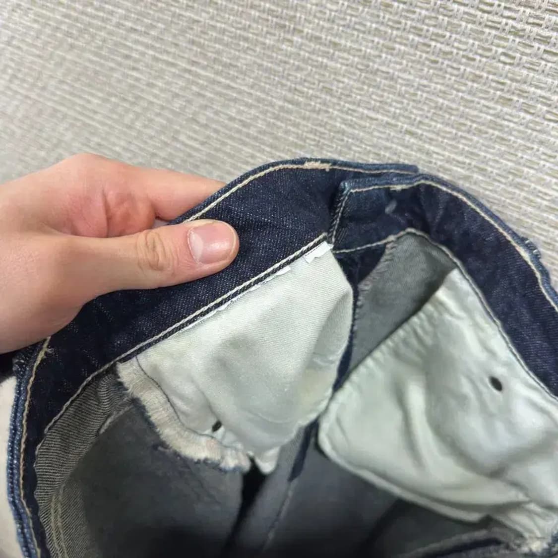 자라 ZARA 캐주얼 앞트임 데님 청스커트 28인치 A03359 상품이미지4