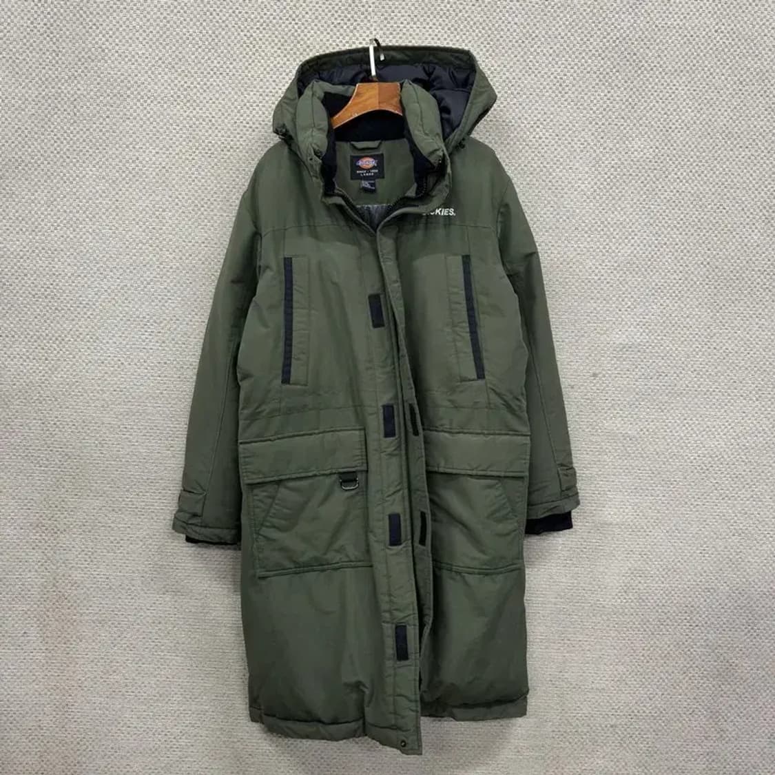 디키즈 캐주얼 자수로고 롱 패딩 점퍼 L A03336 상품이미지1