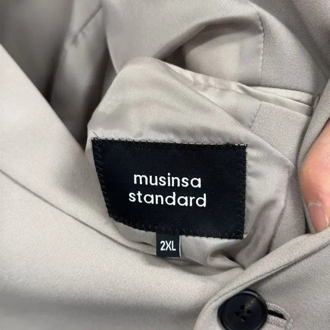 무신사스탠다드 캐주얼 버튼 블레이저 자켓 2XL A03347 상품이미지3