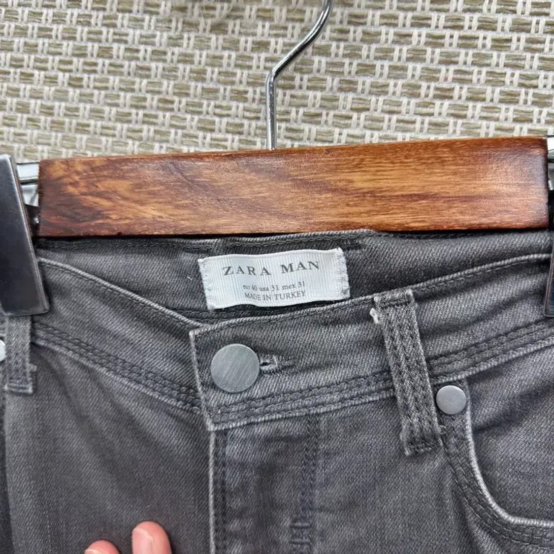 자라 ZARA 캐주얼 스판 그레이진 청바지 31인치 A03361 상품이미지4