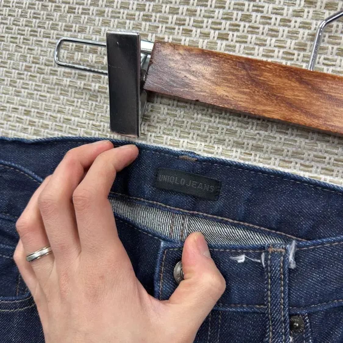 유니클로 캐주얼 셀비지 데님 청바지 30인치 A03363 상품이미지4