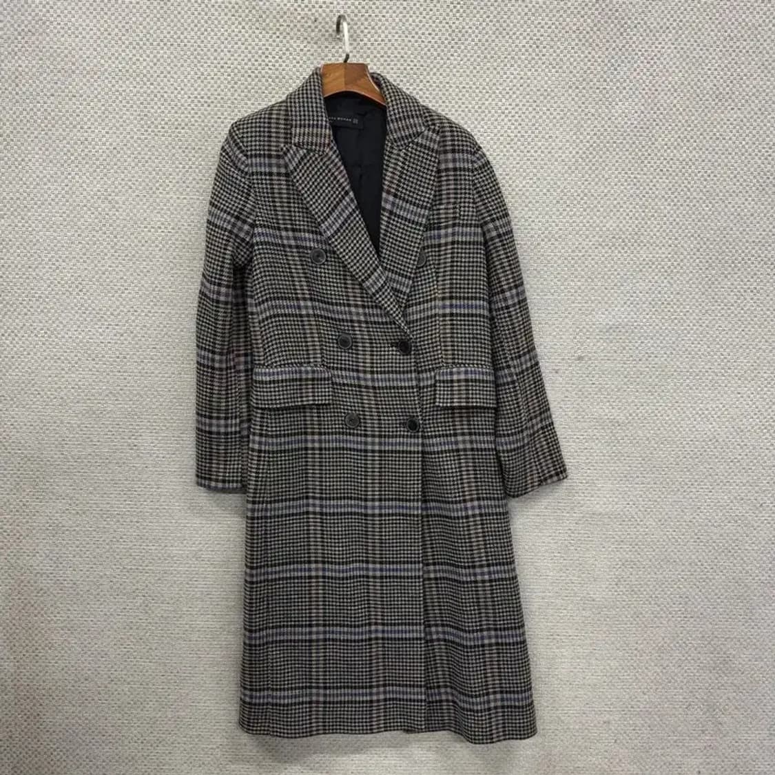 자라 ZARA 캐주얼 더블버튼 비스코스 코트 XS A03406 상품이미지1