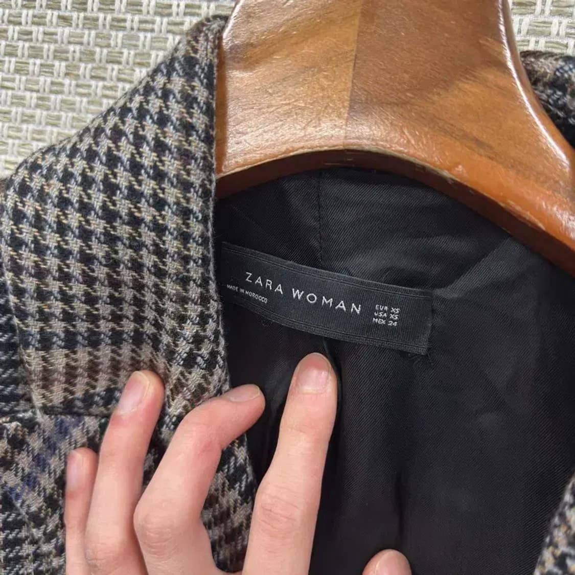 자라 ZARA 캐주얼 더블버튼 비스코스 코트 XS A03406 상품이미지3