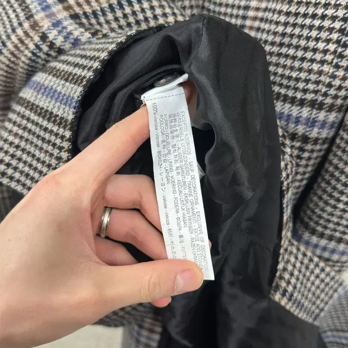 자라 ZARA 캐주얼 더블버튼 비스코스 코트 XS A03406 상품이미지4