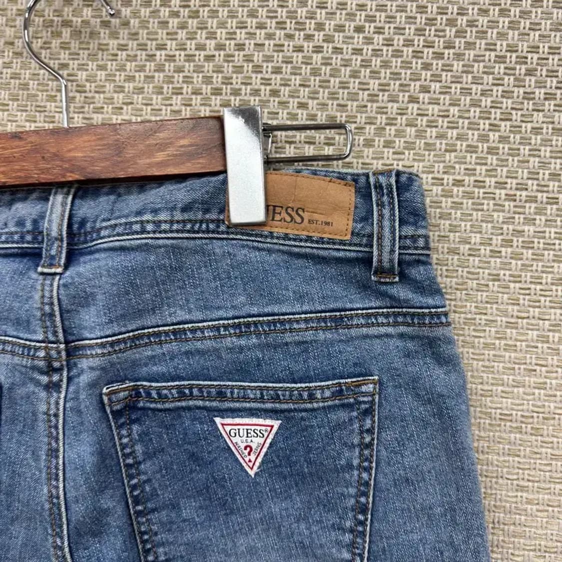 게스 로고 캐주얼 스판 데님 청바지 29인치 A03440 상품이미지3