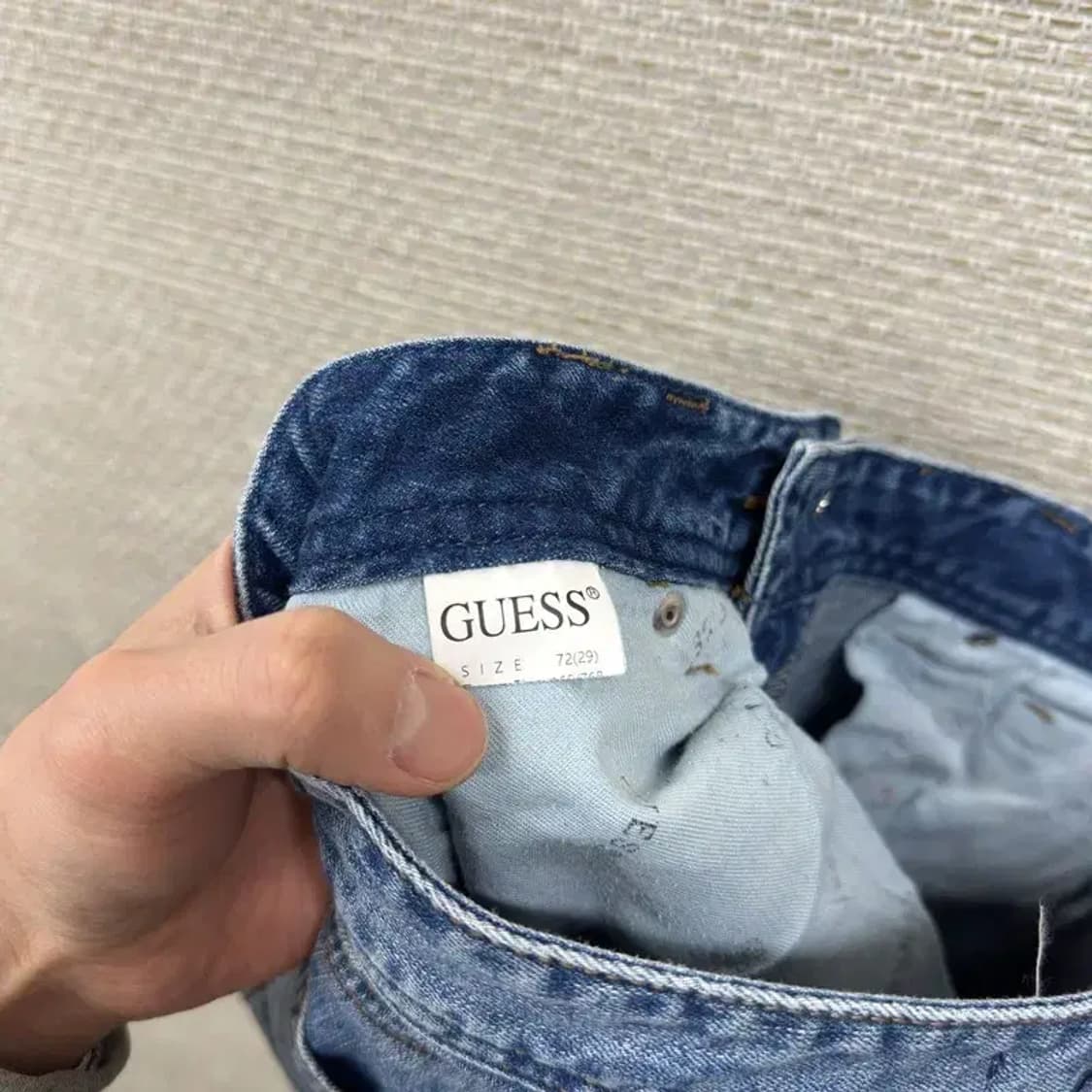 게스 로고 캐주얼 스판 데님 청바지 29인치 A03440 상품이미지5