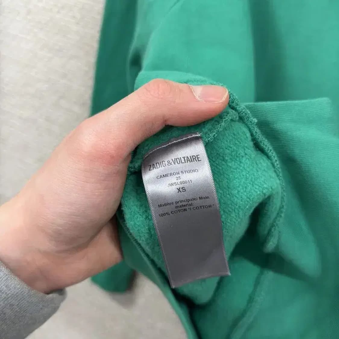 쟈딕앤볼테르 캐주얼 약기모 스웻셔츠 맨투맨 XS A03489 상품이미지4