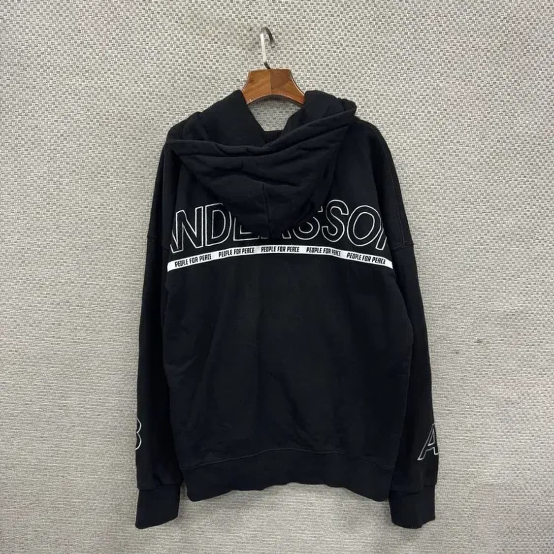 앤더슨벨 캐주얼 약기모 프린팅 오버핏 후드티 S A03502 상품이미지2