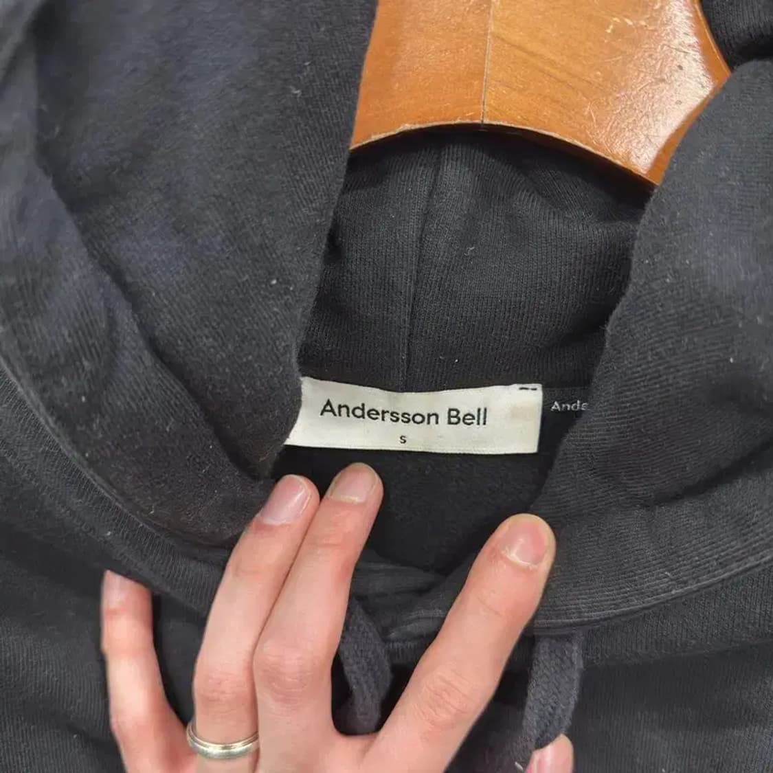 앤더슨벨 캐주얼 약기모 프린팅 오버핏 후드티 S A03502 상품이미지3