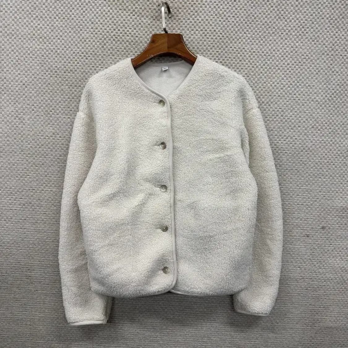 유니클로 뽀글이 후리스 가디건 M A03505 상품이미지1