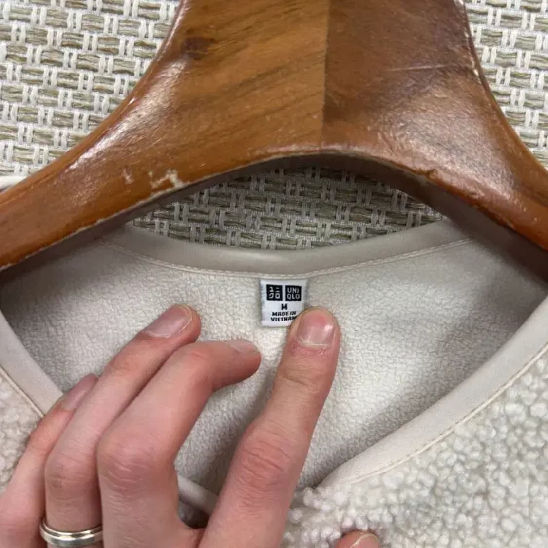 유니클로 뽀글이 후리스 가디건 M A03505 상품이미지3