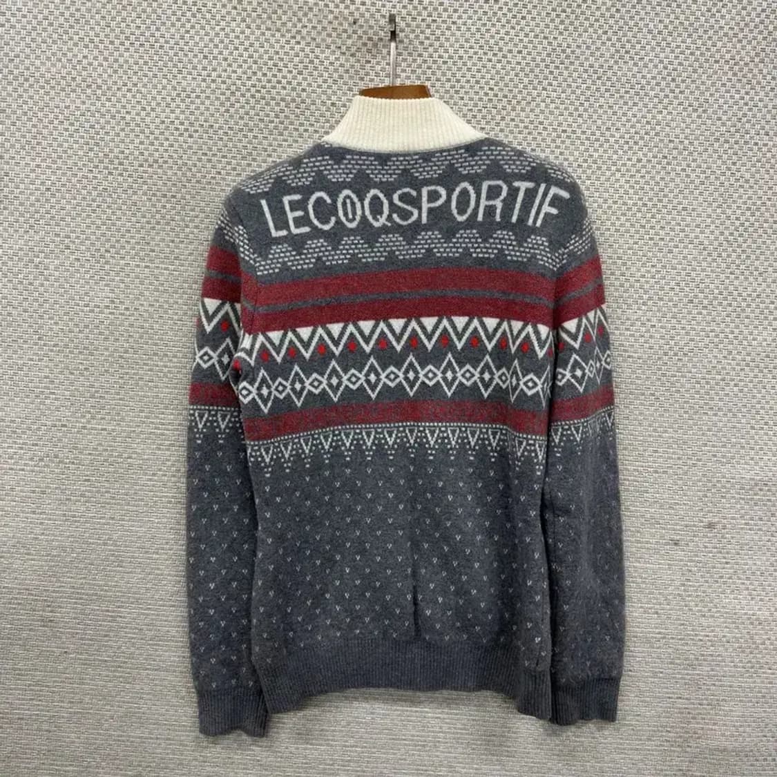 르꼬끄 캐주얼 반집업 노르웨이 울 니트 S A03508 상품이미지2