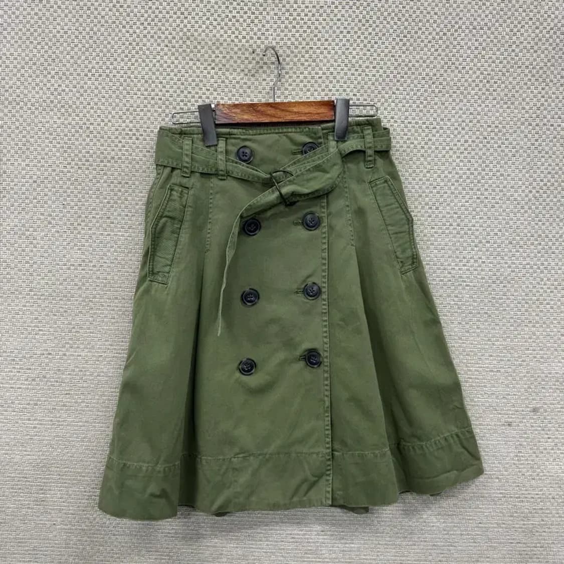 제이크루 카키 더블버늩 벨티드 스커트 치마 27인치 A03521 상품이미지1