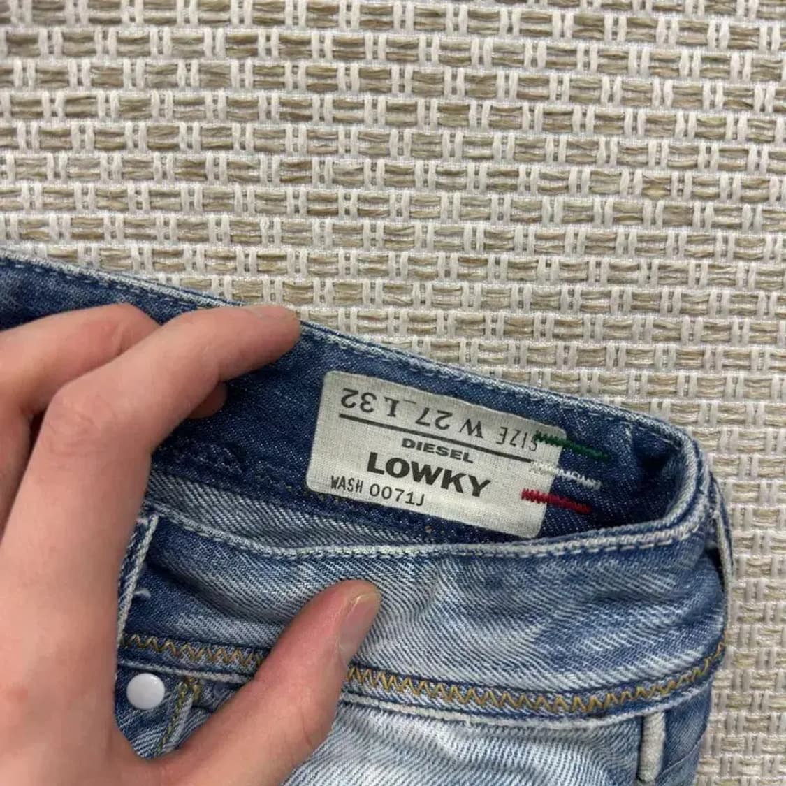 디젤 LOWKY 워싱진 찢청데님 청바지 27인치 A03522 상품이미지3