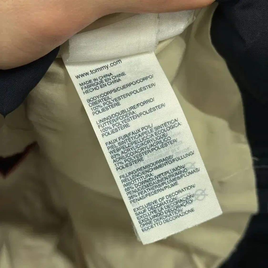 타미힐피거 캐주얼 하프코트 점퍼 패딩 S A03507 상품이미지4